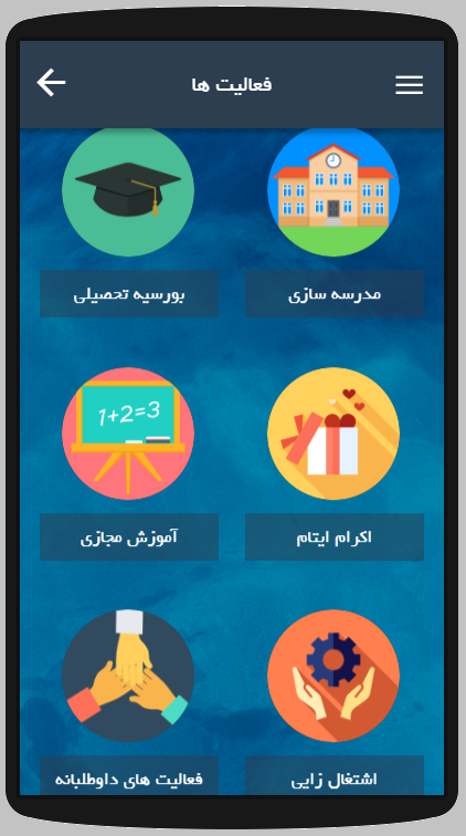 اسکرین شات 2 برنامه خیریه رشد