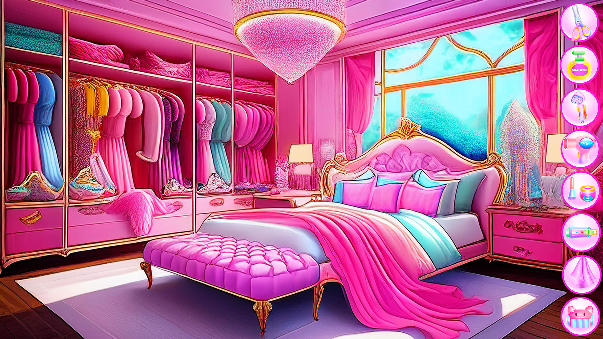 اسکرین شات 1 برنامه Candy House Cleaning