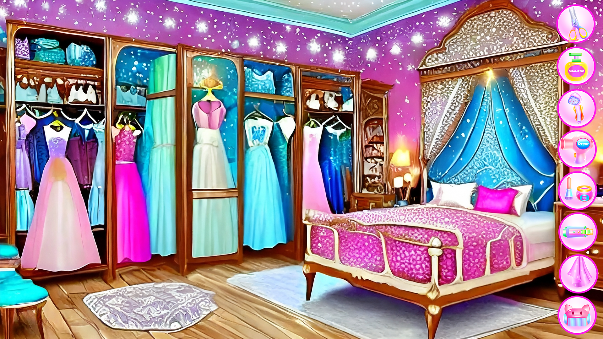 اسکرین شات 1 برنامه Candy House Cleaning