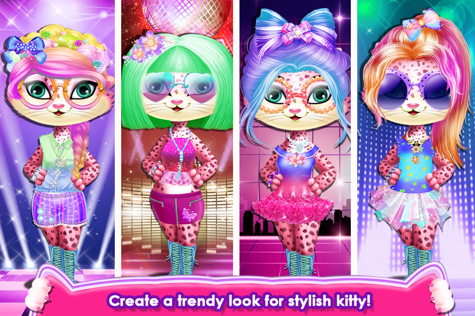 اسکرین شات 1 برنامه Fluffy Kitty Hair Salon