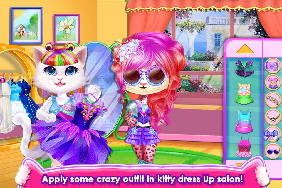 اسکرین شات 7 برنامه Fluffy Kitty Hair Salon