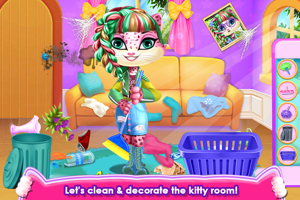 اسکرین شات 6 برنامه Fluffy Kitty Hair Salon
