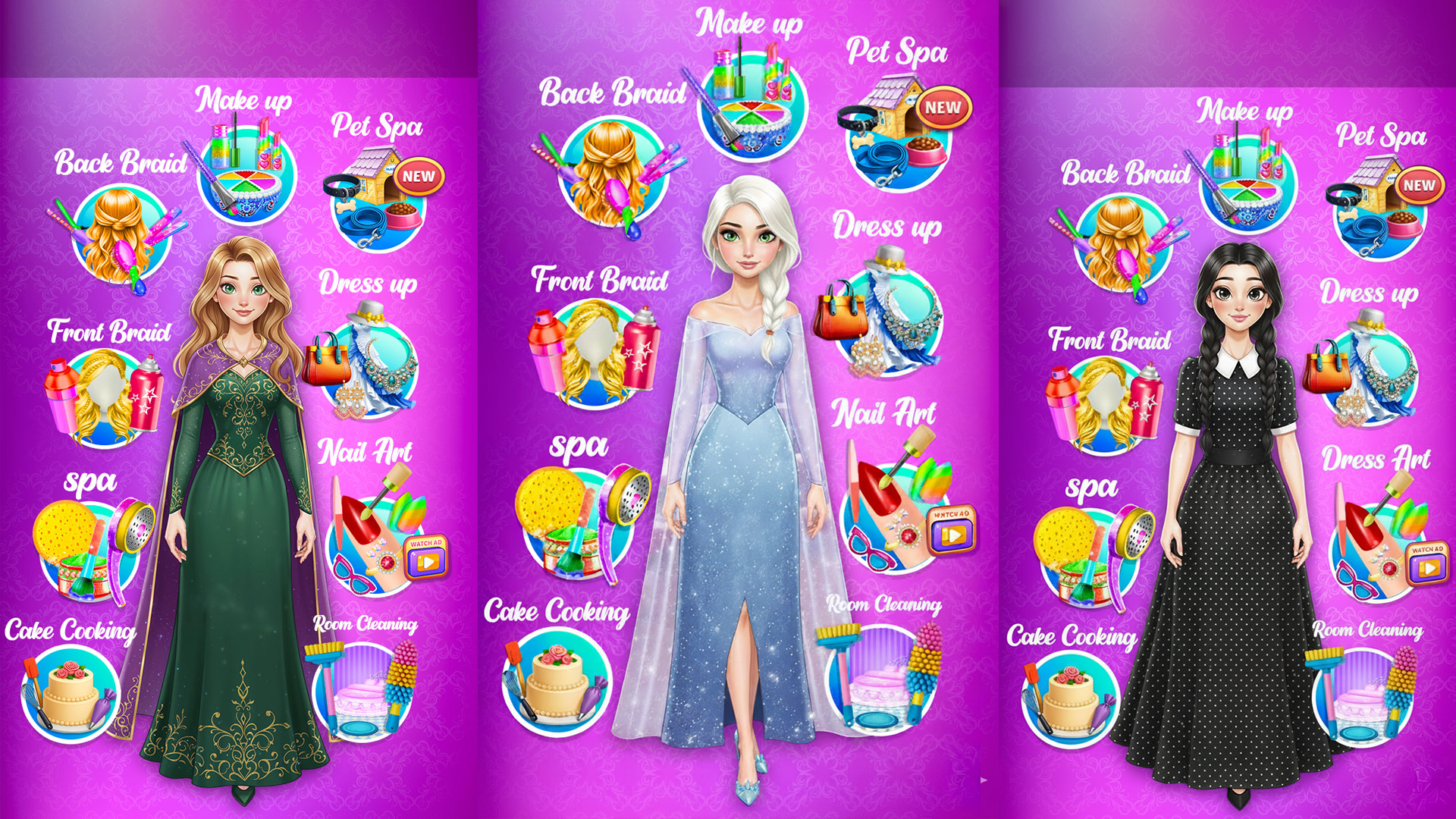 اسکرین شات 2 برنامه Hairs Makeup Artist Salon