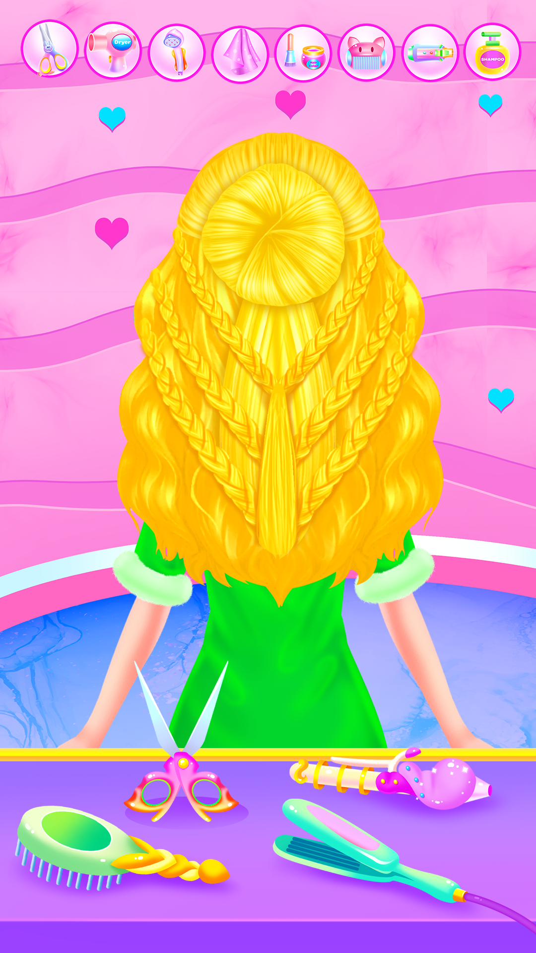 اسکرین شات 5 برنامه Princess at Wedding Hair Salon