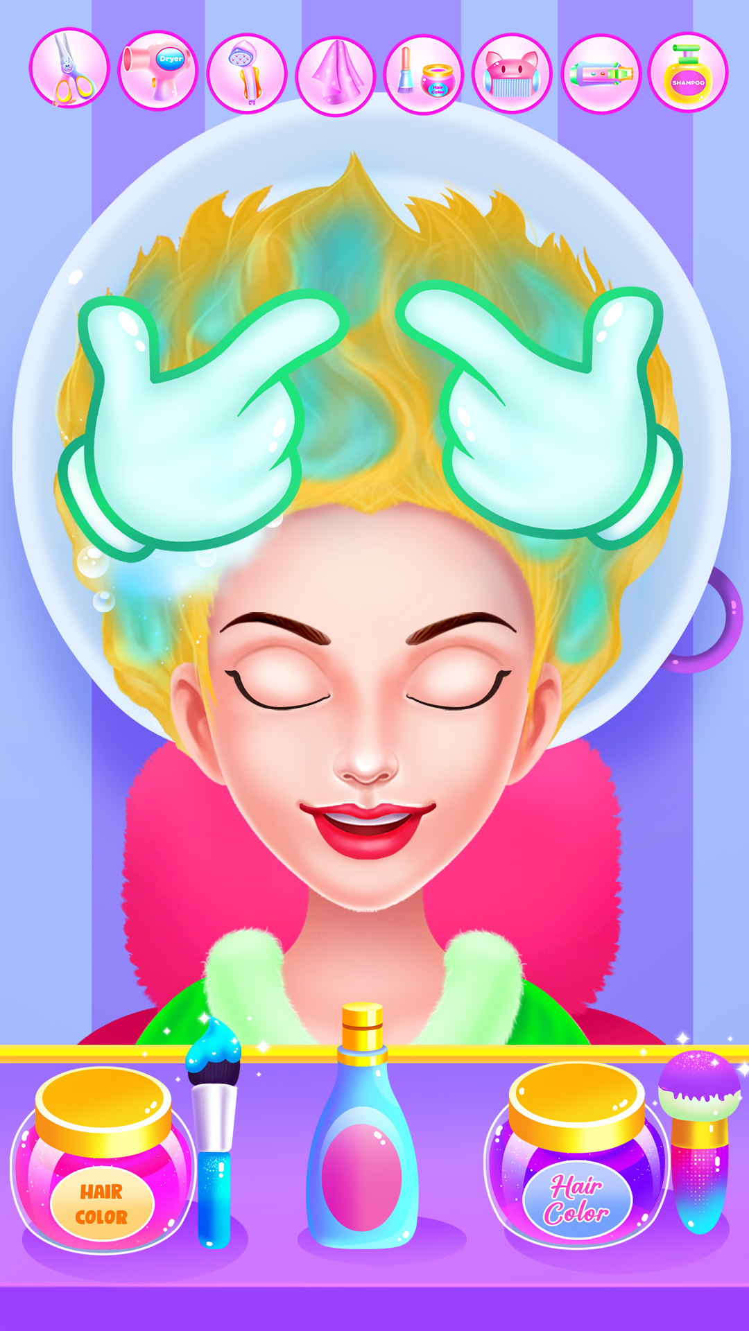 اسکرین شات 6 برنامه Princess at Wedding Hair Salon