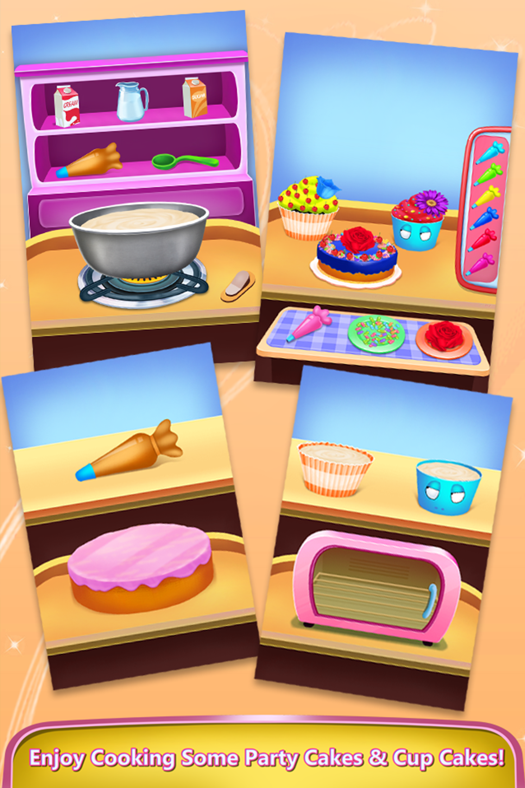 اسکرین شات 3 برنامه Wedding Cake Cooking & Deco
