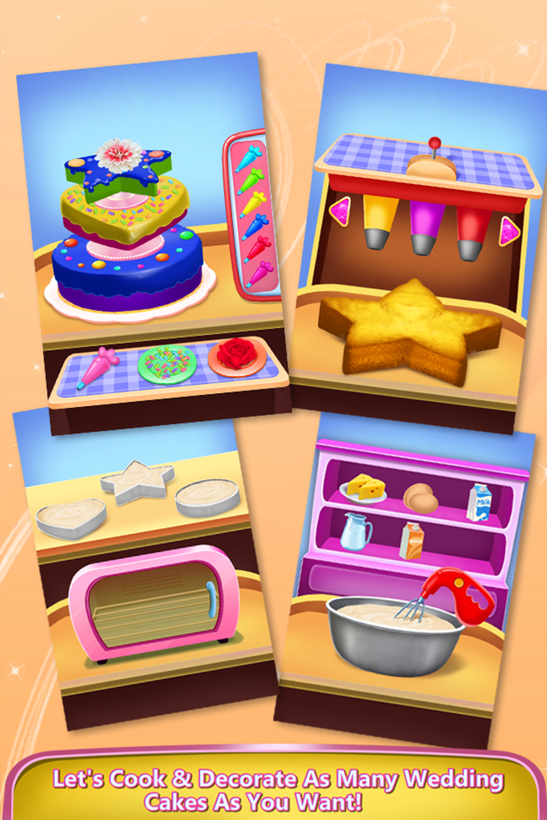 اسکرین شات 7 برنامه Wedding Cake Cooking & Deco