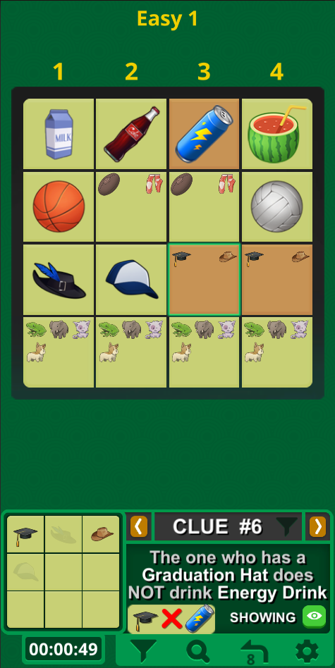 اسکرین شات 1 بازی Einstein's Riddle Logic Puzzle