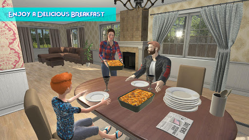 اسکرین شات 5 برنامه Virtual Mother Happy Housewife Family Game