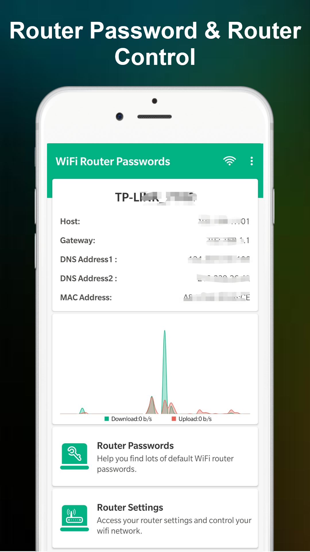 اسکرین شات 1 برنامه WiFi Router Password - Setup