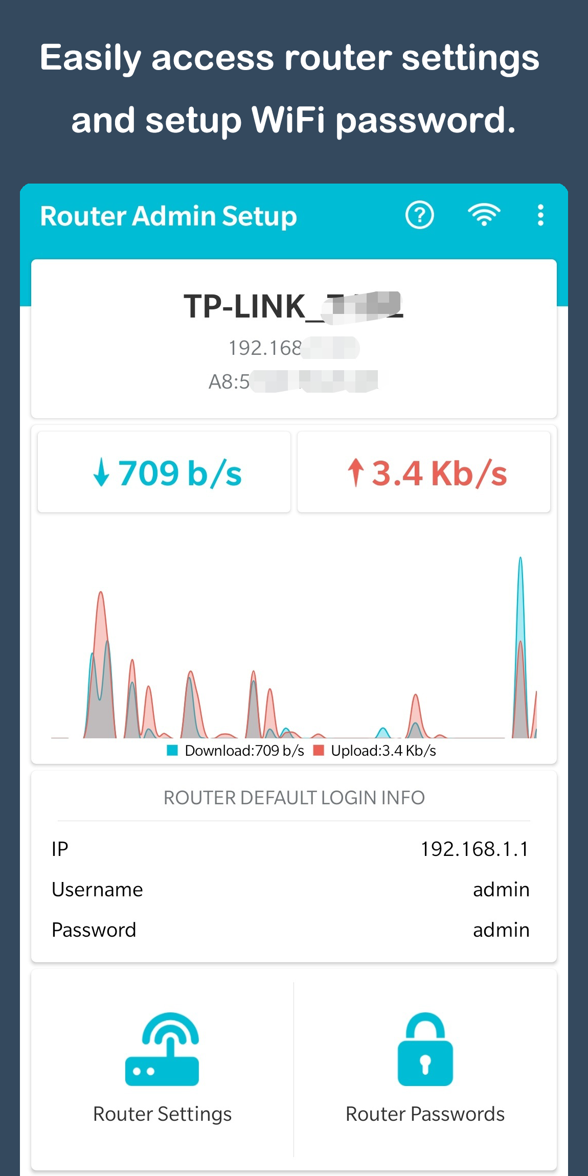 اسکرین شات 1 برنامه Router Admin Setup Control