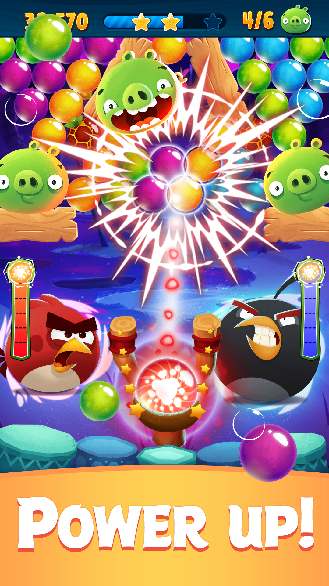 اسکرین شات 4 بازی Angry Birds POP Bubble Shooter