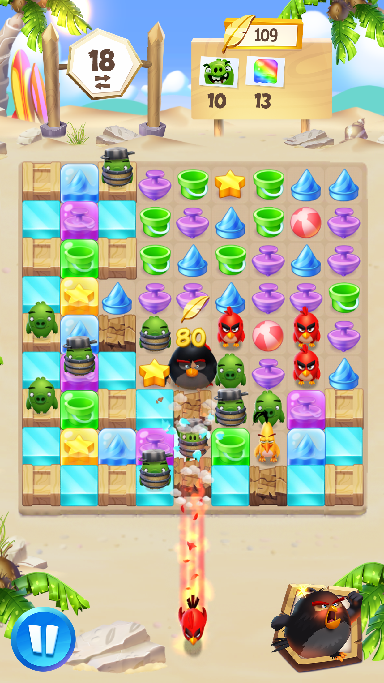 اسکرین شات 5 بازی Angry Birds Match 3