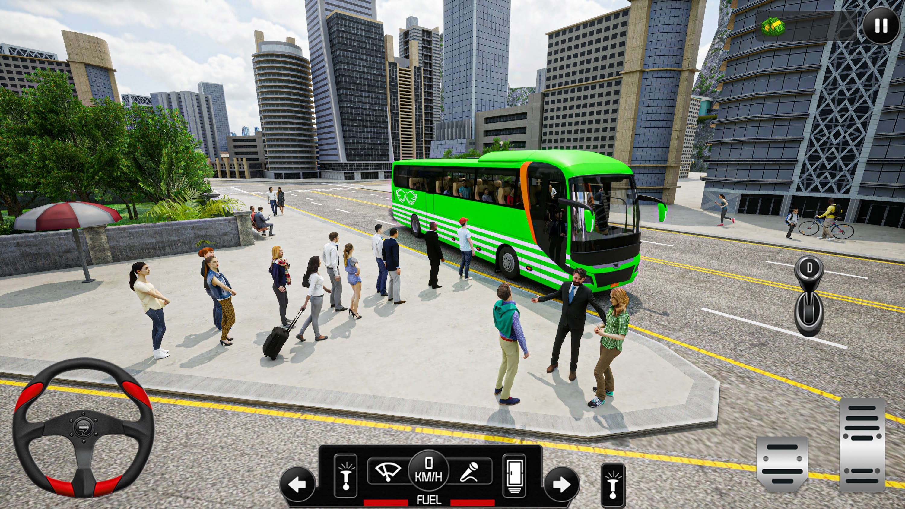 اسکرین شات 1 برنامه US Bus Simulator Unlimited