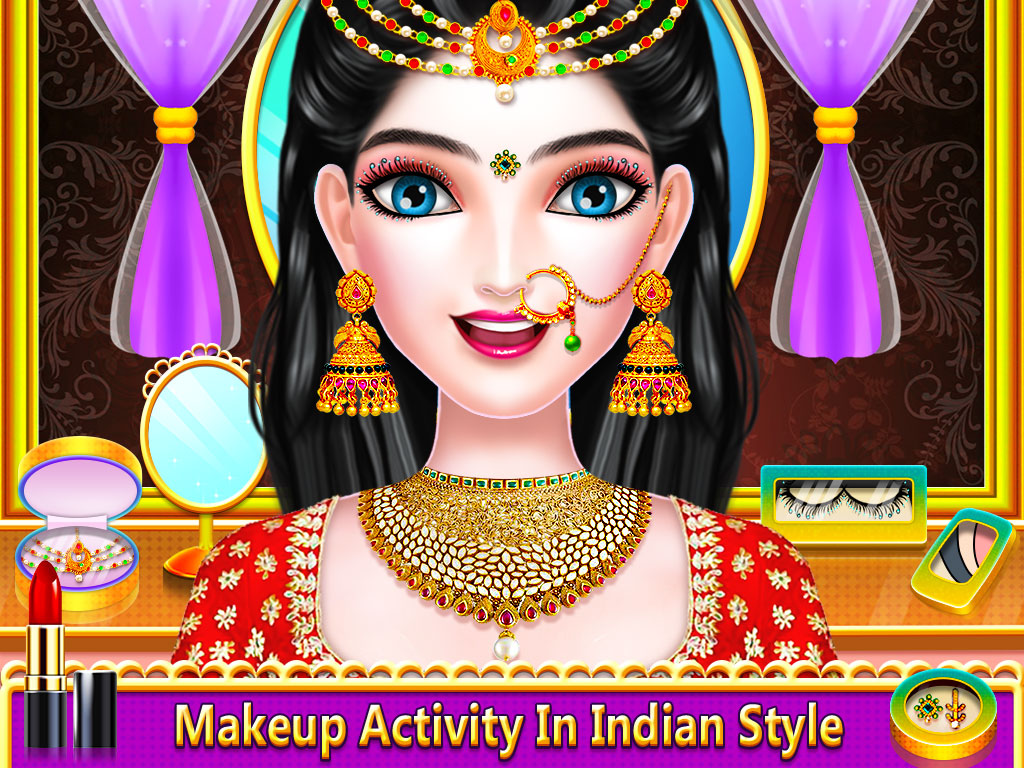 اسکرین شات 3 برنامه Indian Wedding Makeup Dress-Up