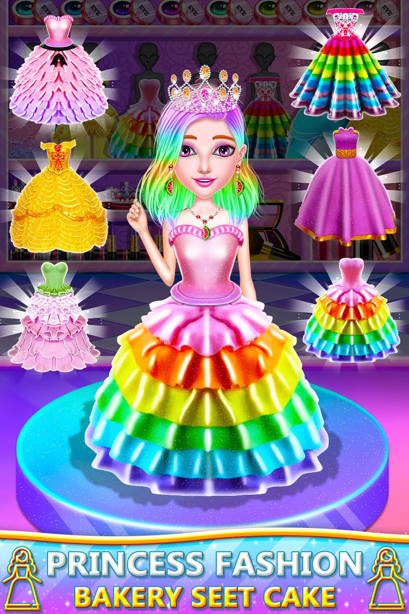 اسکرین شات 7 برنامه Princess Cake Cooking Games