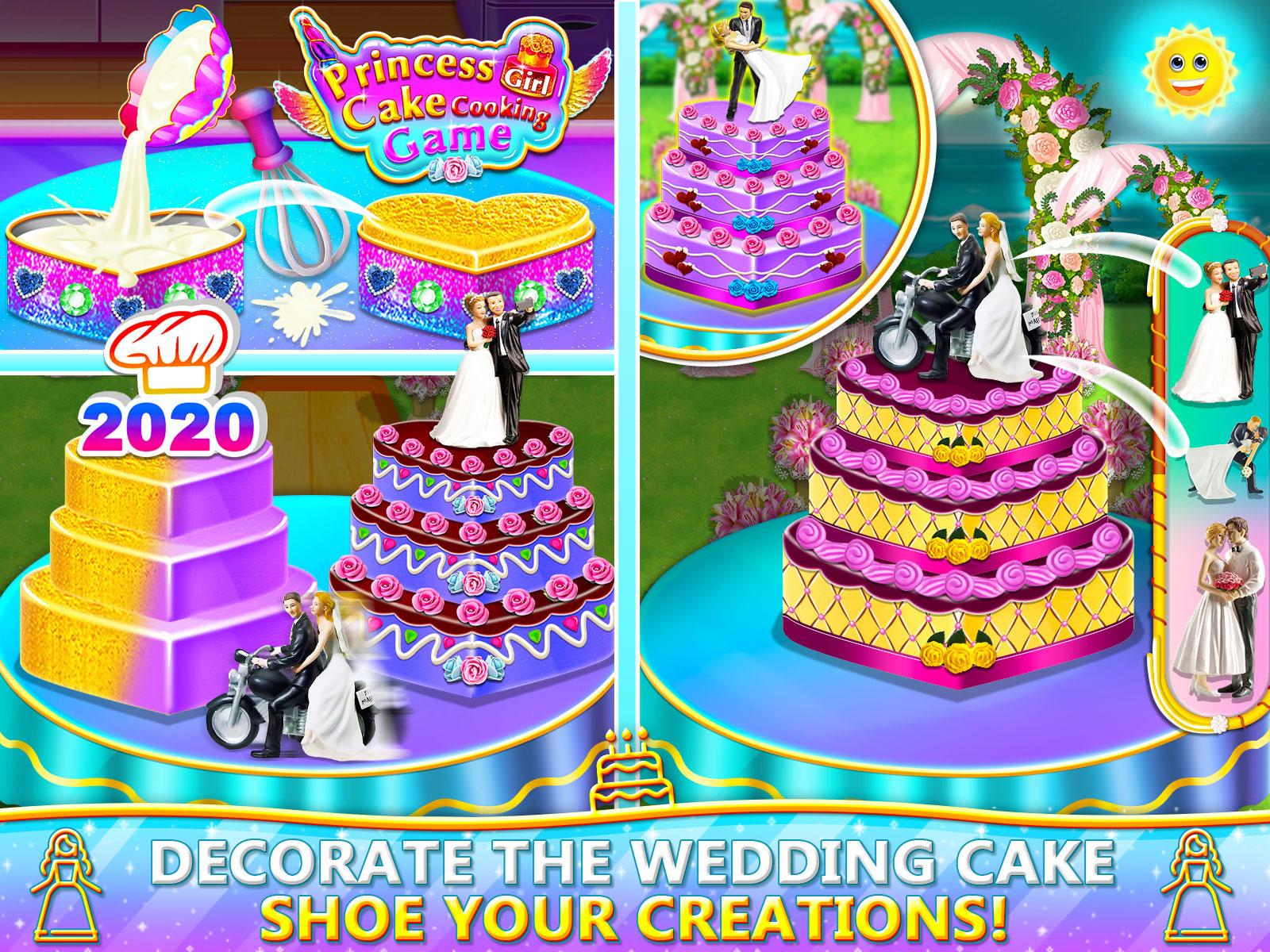 اسکرین شات 5 برنامه Princess Cake Cooking Games