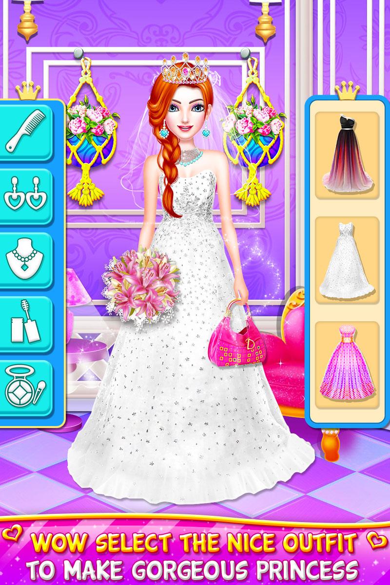 اسکرین شات 4 برنامه Princess Wedding Dress Up Game