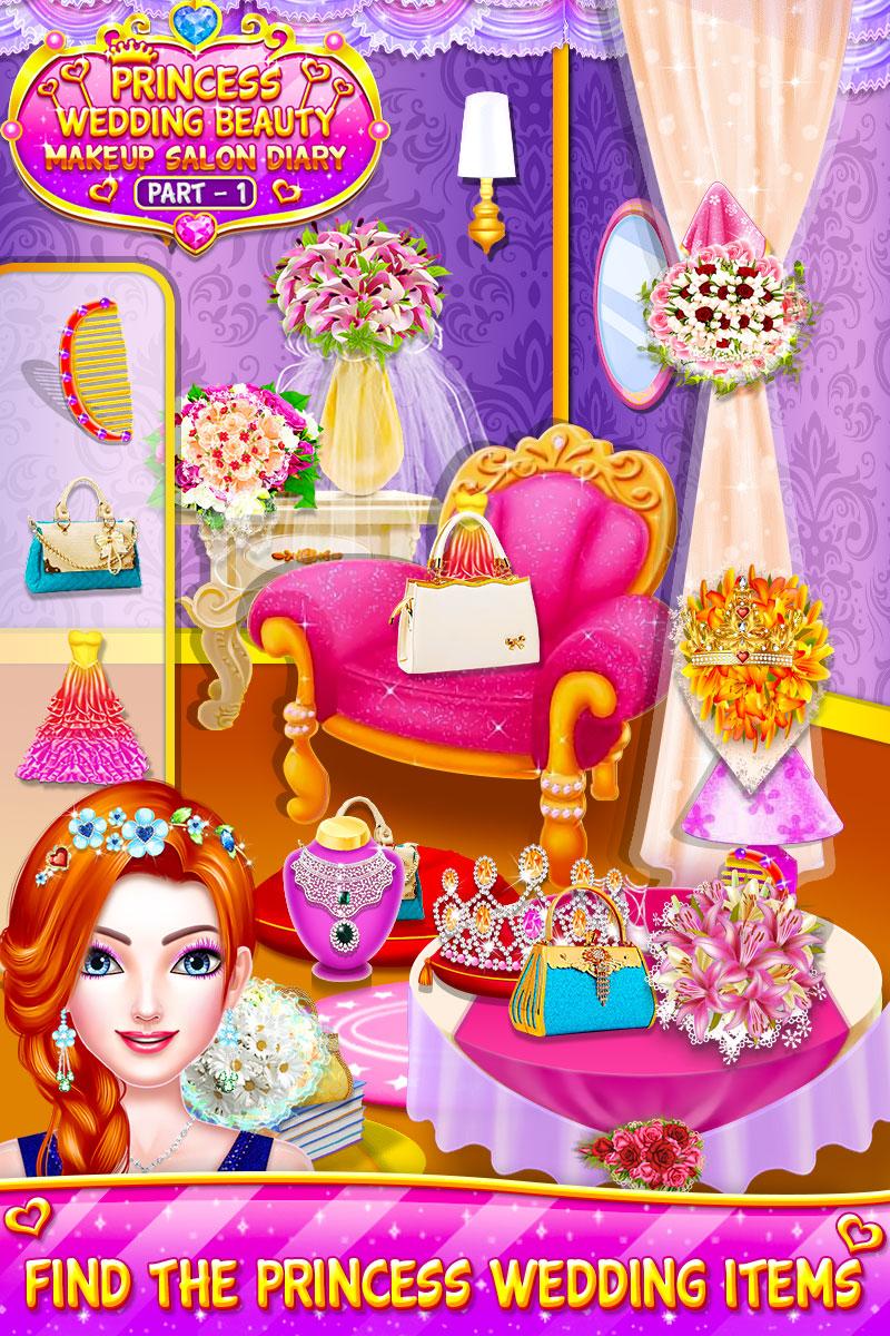 اسکرین شات 3 برنامه Princess Wedding Dress Up Game