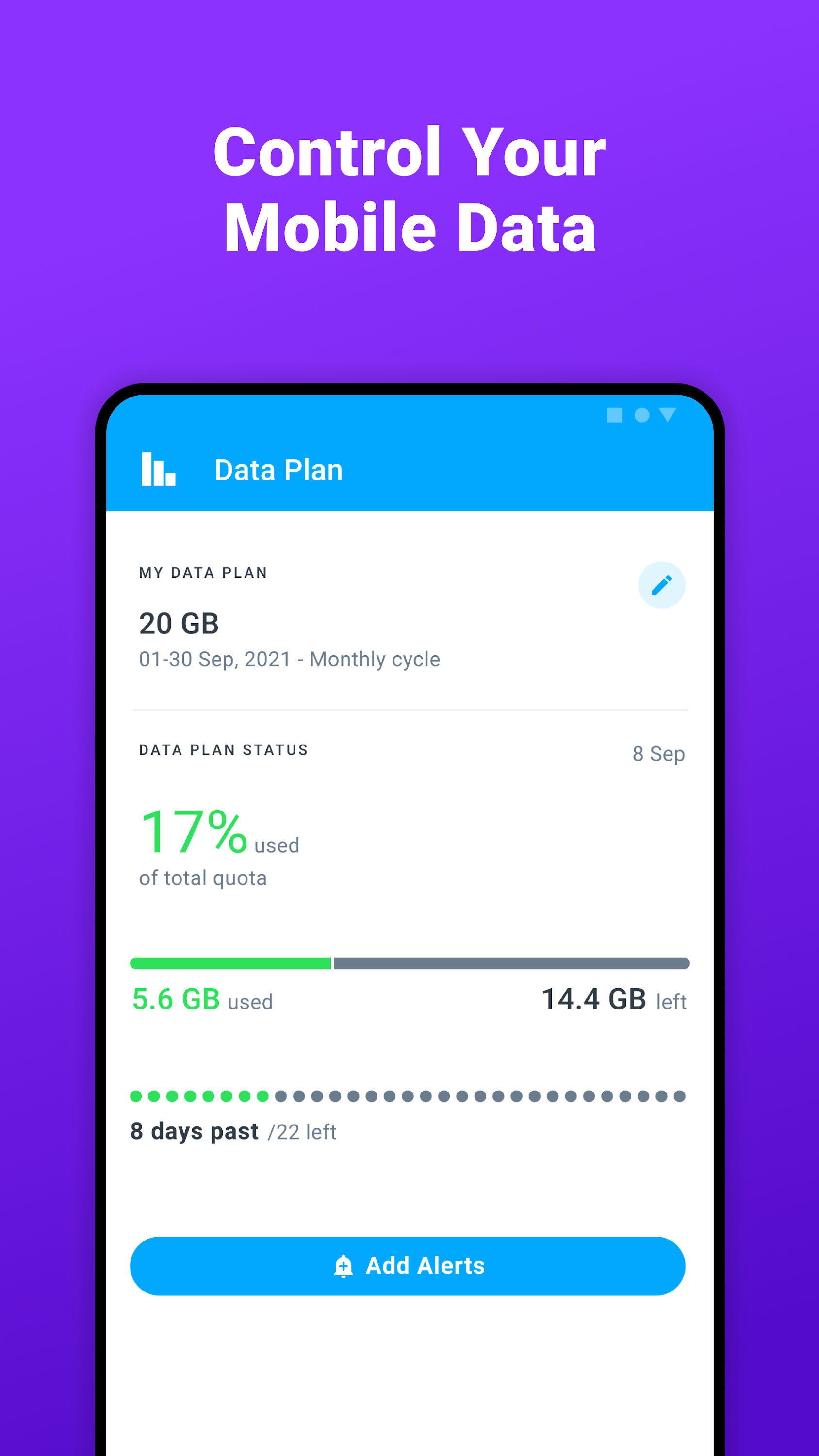 اسکرین شات 5 برنامه Data Usage Manager & Monitor