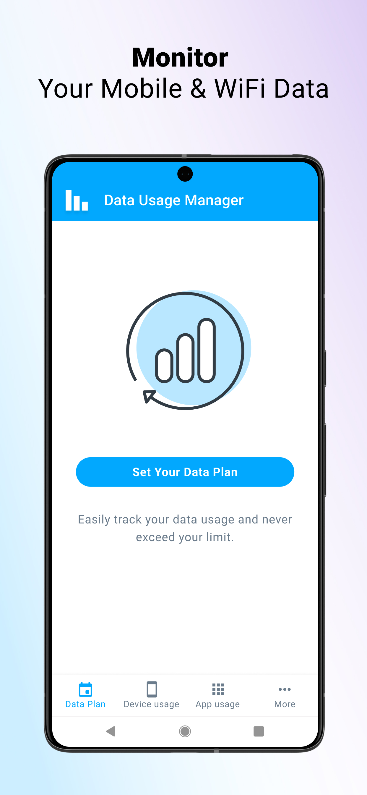 اسکرین شات 1 برنامه Data Usage Manager & Monitor