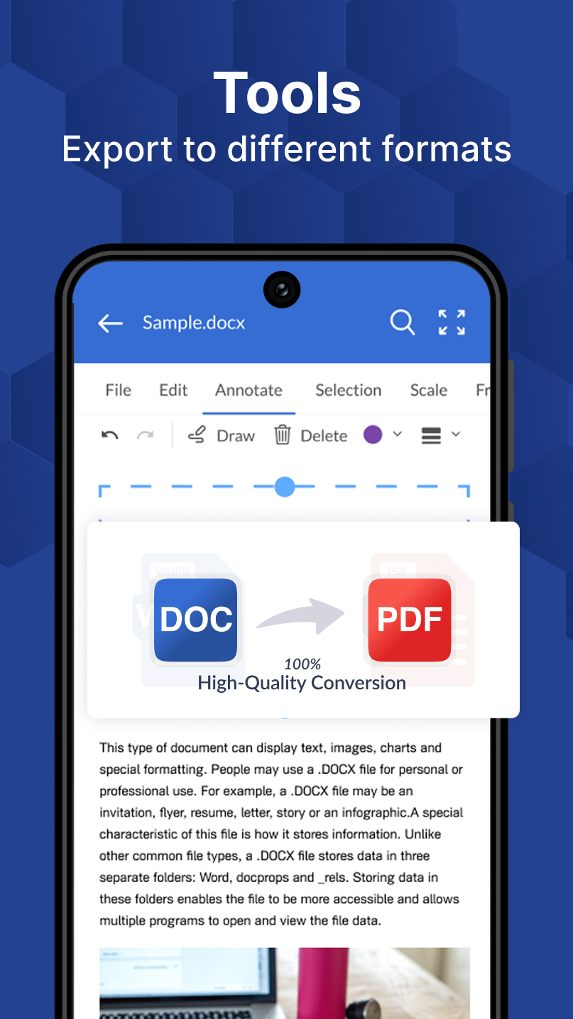اسکرین شات 8 برنامه Word, PDF, XLS, PPT: A1 Office