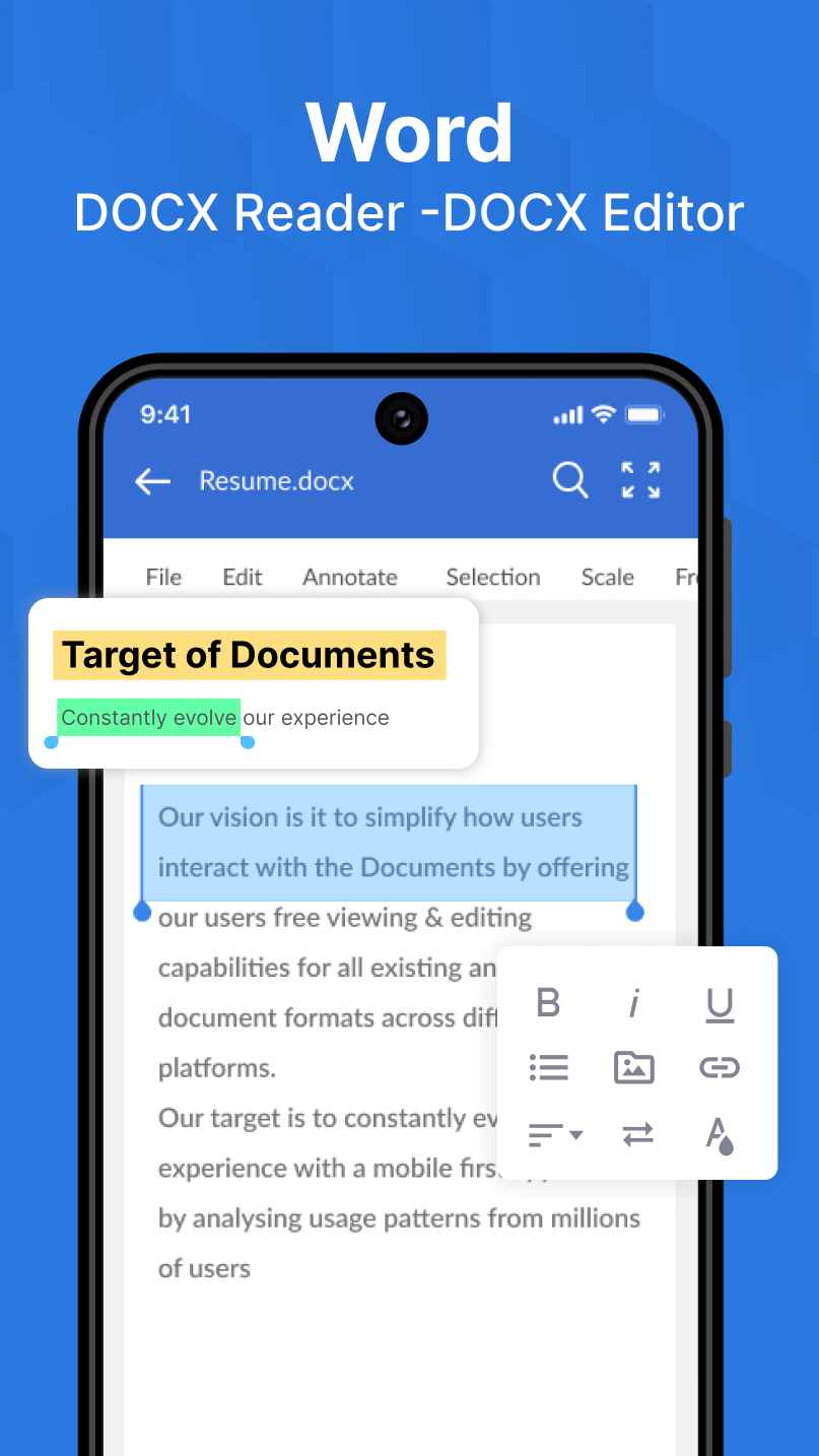 اسکرین شات 4 برنامه Word, PDF, XLS, PPT: A1 Office