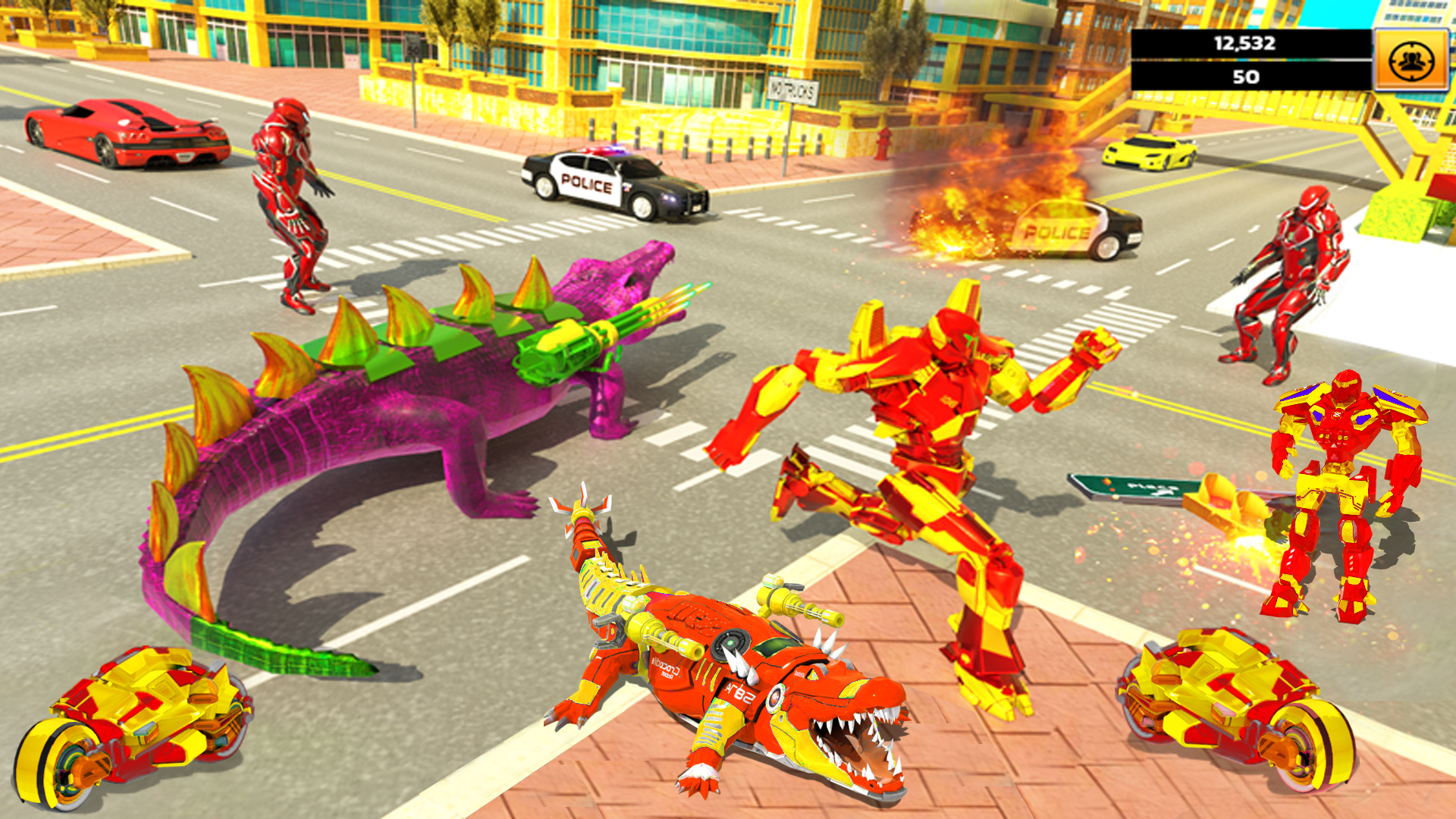 اسکرین شات 3 بازی Robot Game Transform Crocodile