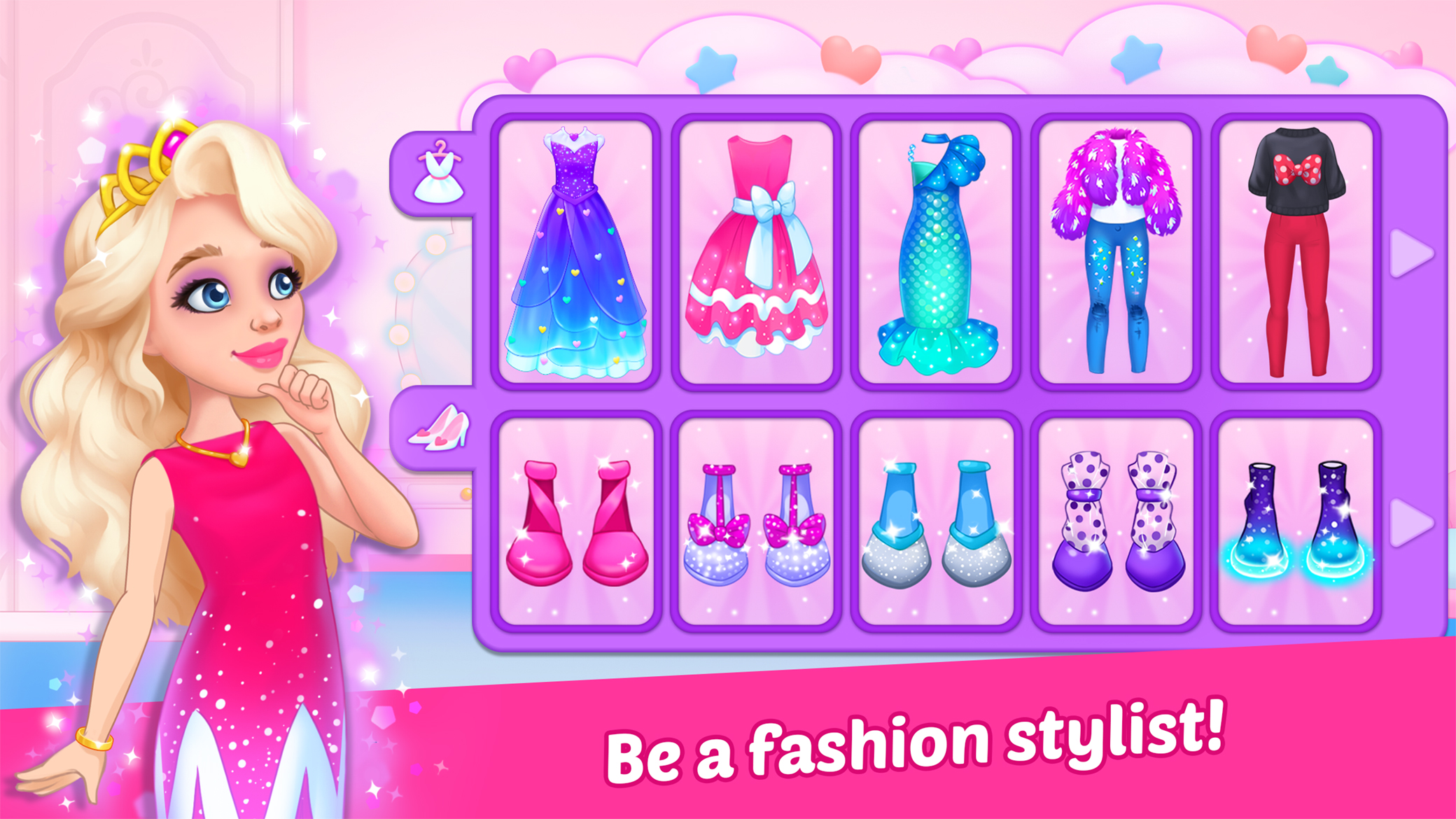 اسکرین شات 1 بازی Princess girl paper House game