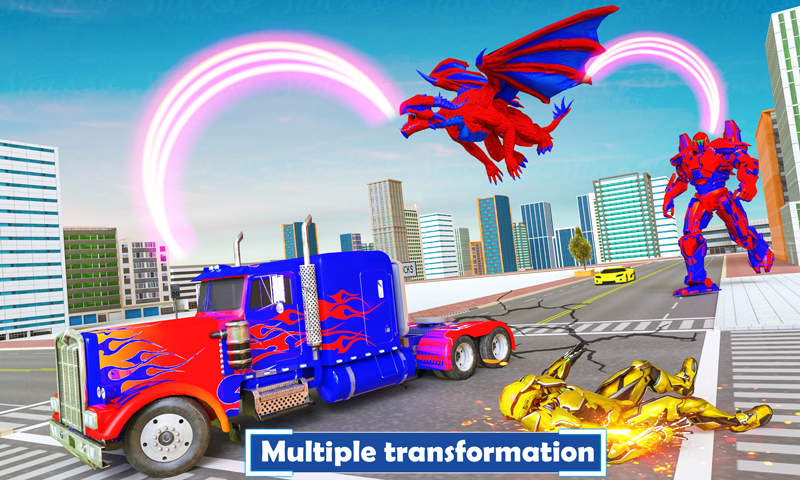 اسکرین شات 2 بازی Limo Robot Game:Robot Car Game