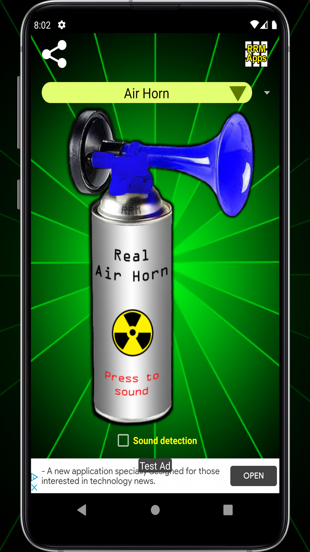 اسکرین شات 2 برنامه Air Horn Prank (Loud Joke)