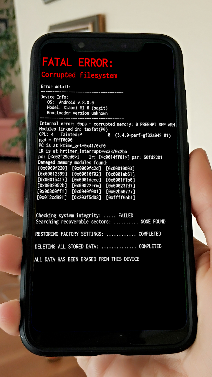 اسکرین شات 3 برنامه Broken Screen Joke (Screen Prank)