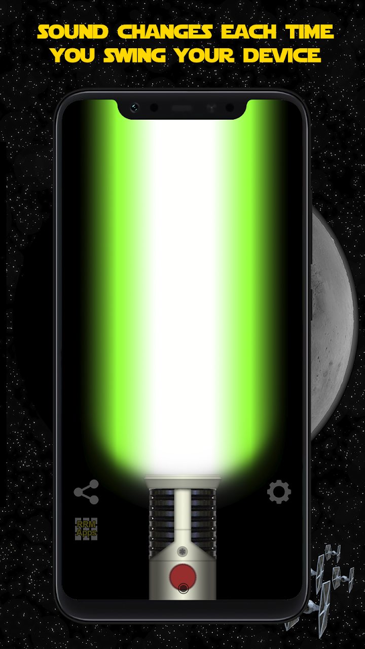 اسکرین شات 2 برنامه Light Saber - Galactic Weapon Simulator