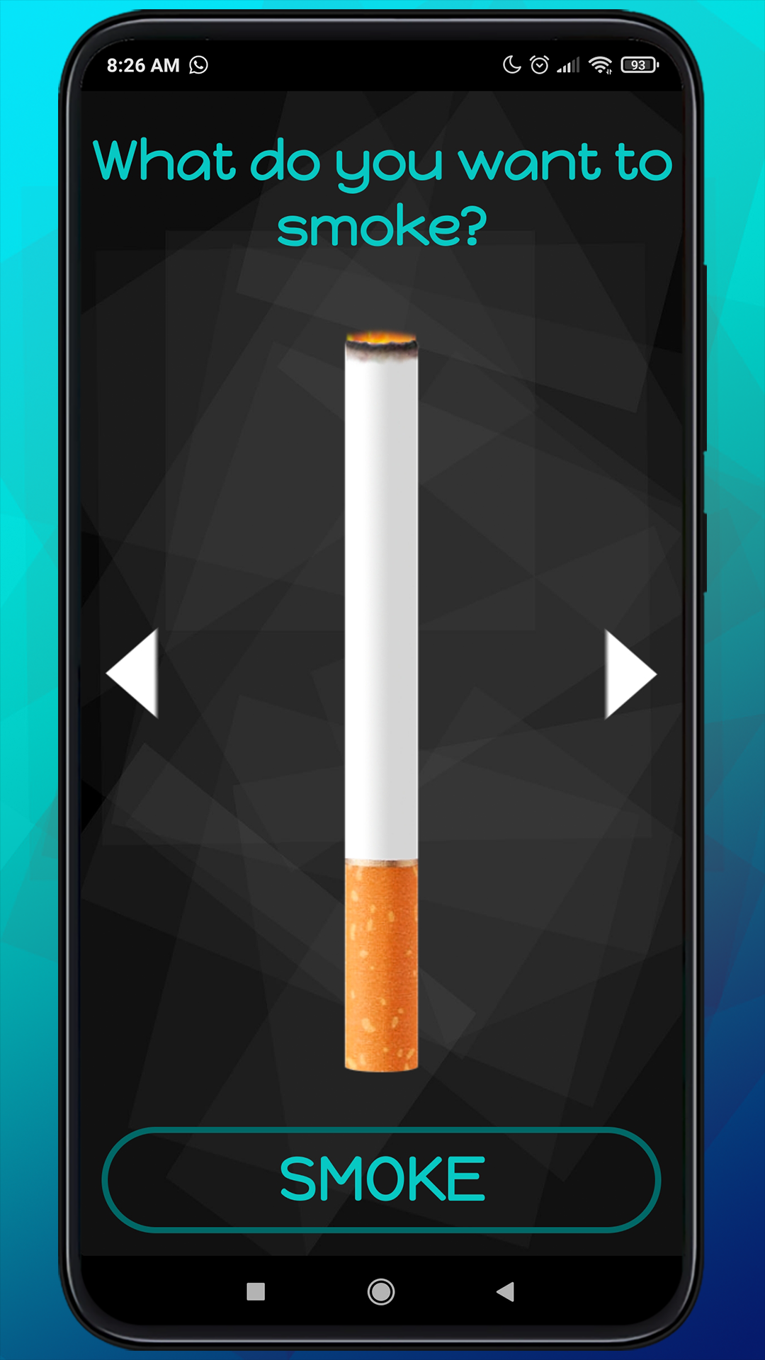 اسکرین شات 1 برنامه Cigarette Simulator - Prank