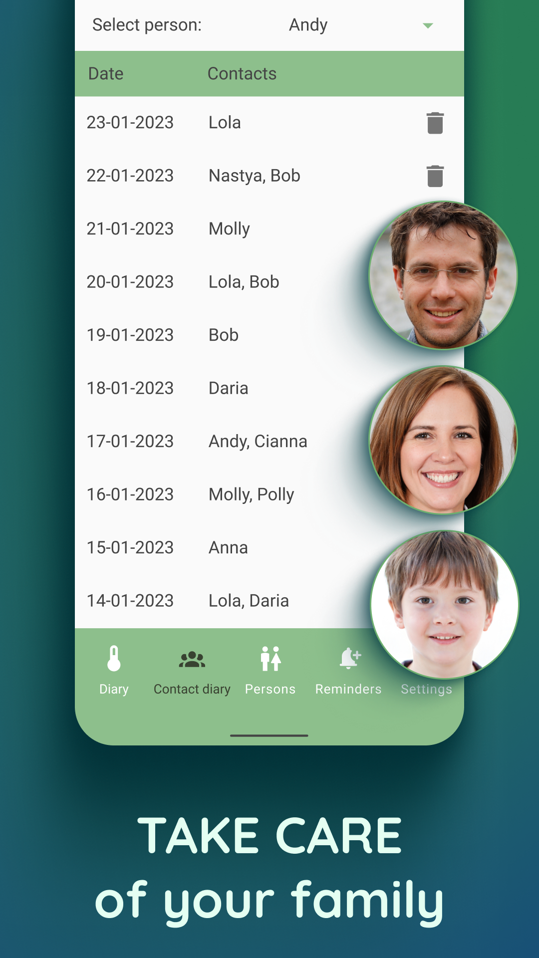 اسکرین شات 5 برنامه Body Temperature・Fever Tracker