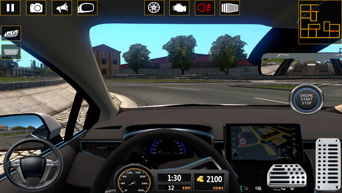 اسکرین شات 3 بازی City Car Driving 3D Car Games