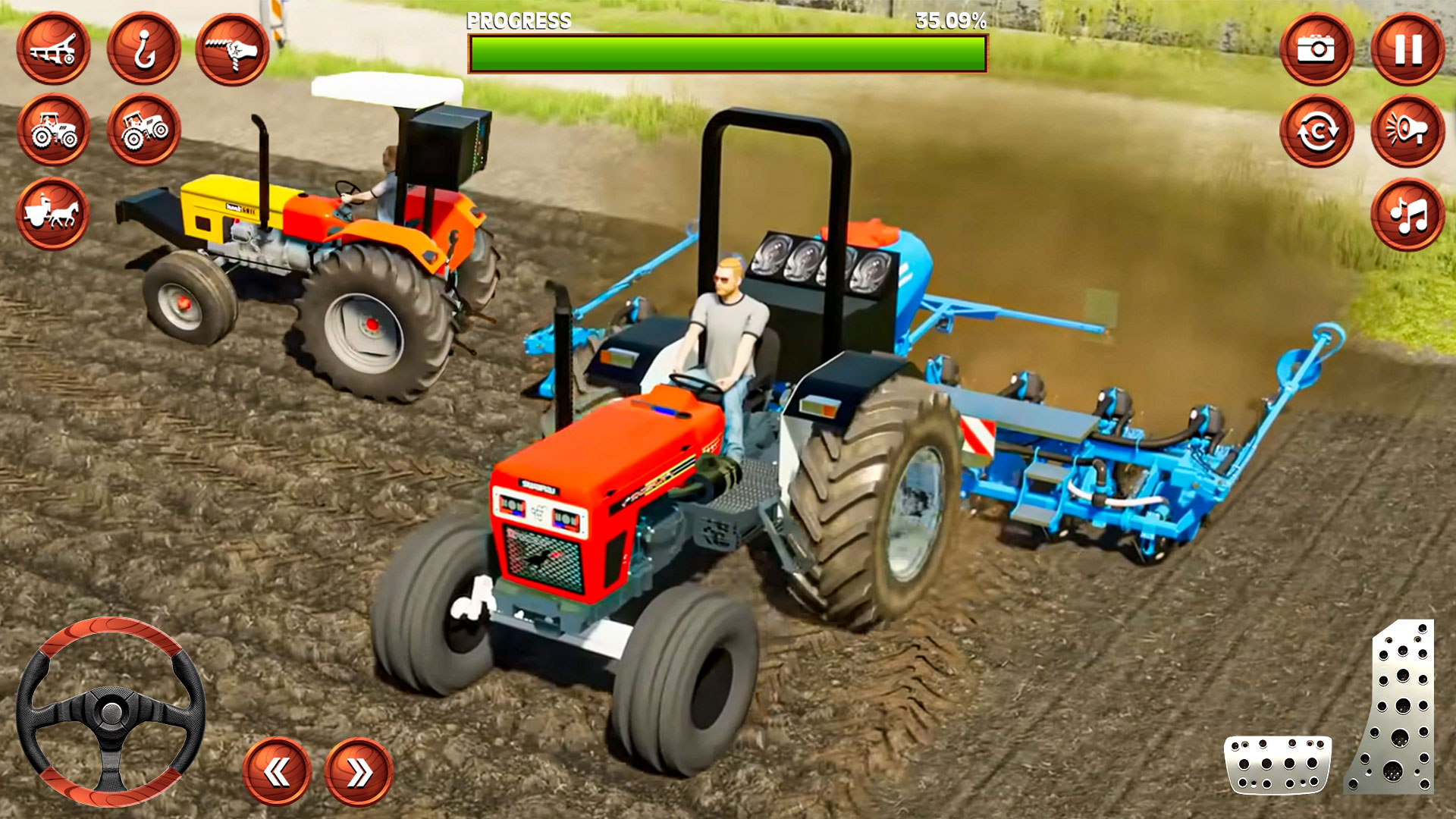اسکرین شات 4 بازی Indian Tractor Tochan Game 3d