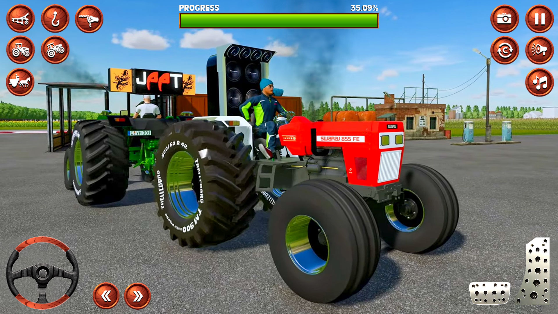 اسکرین شات 5 بازی Indian Tractor Tochan Game 3d