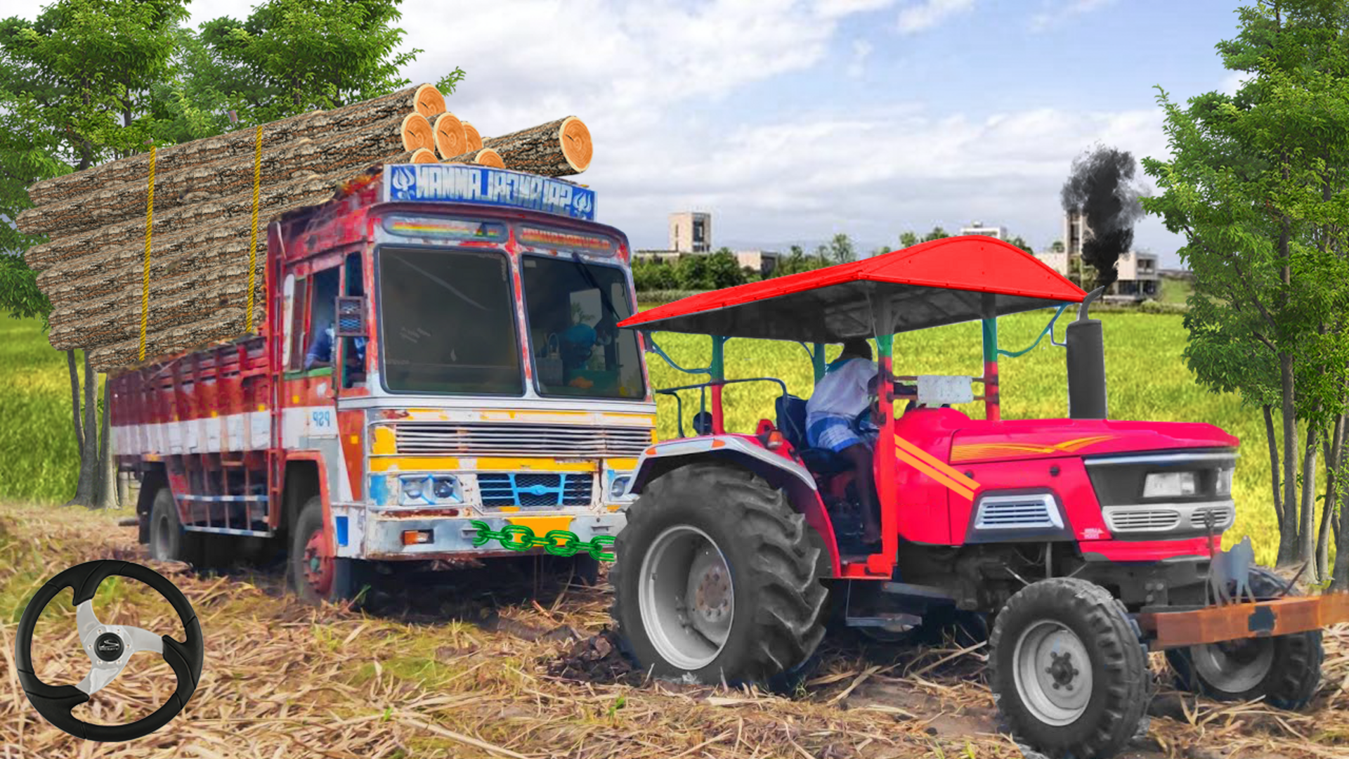 اسکرین شات 1 برنامه Real Tractor Pulling Simulator