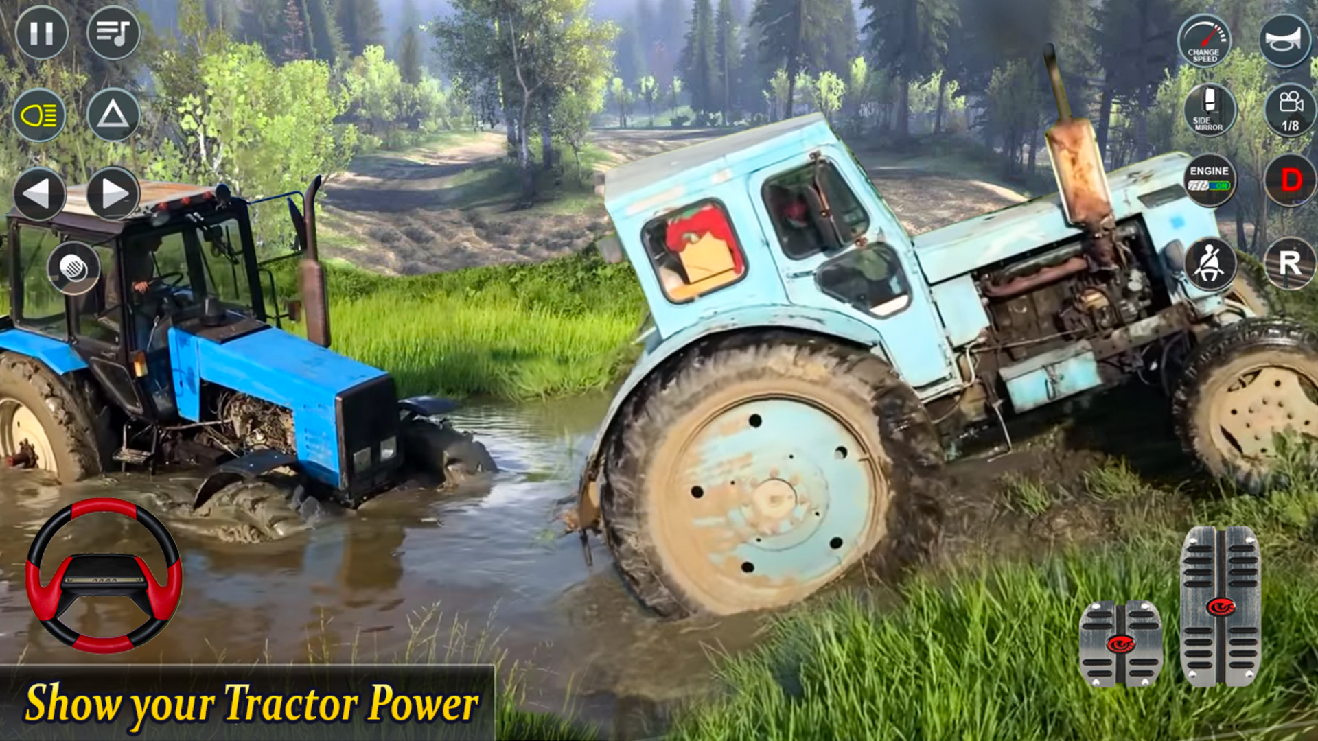 اسکرین شات 5 برنامه Real Tractor Pulling Simulator