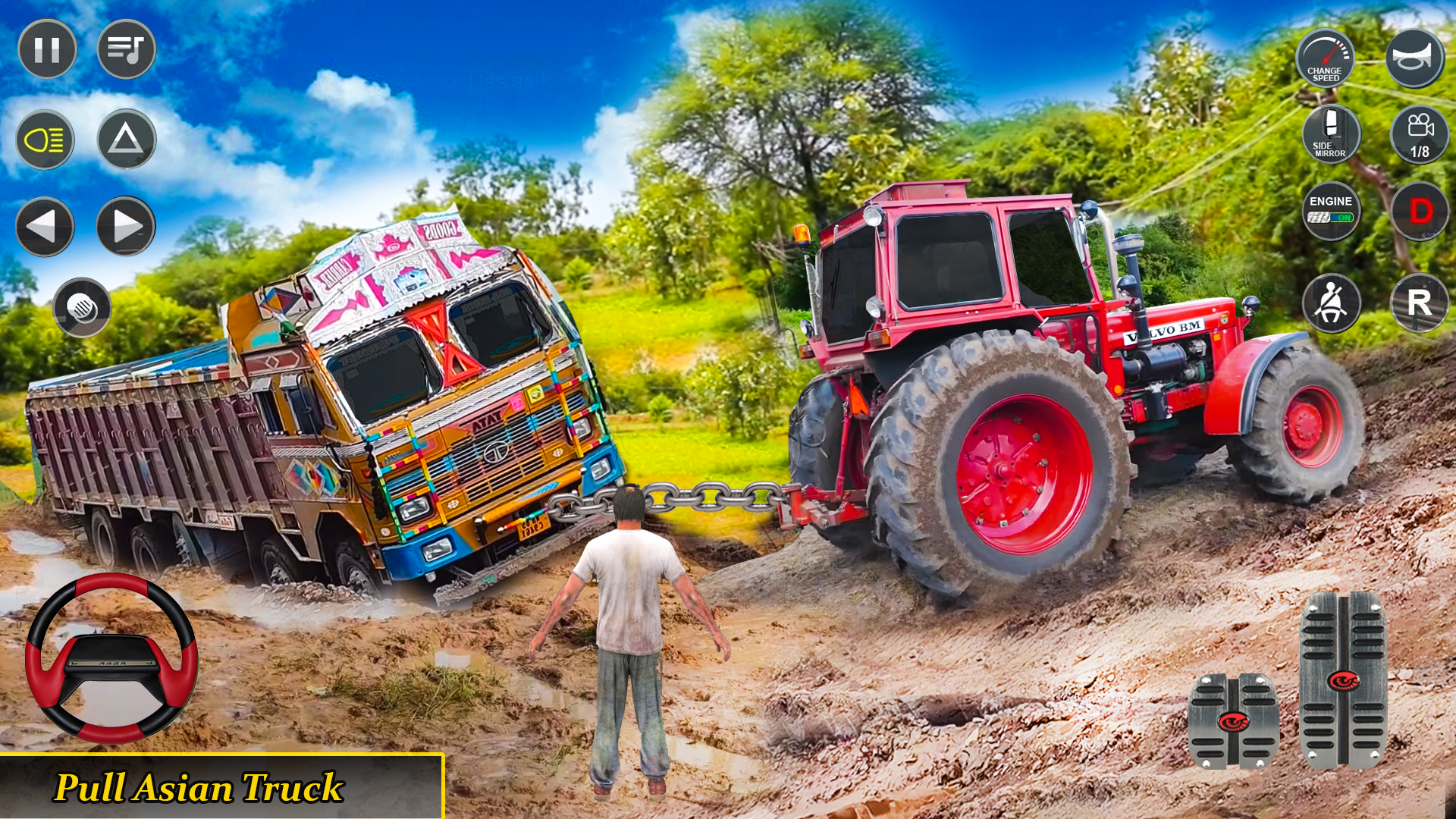 اسکرین شات 3 برنامه Real Tractor Pulling Simulator