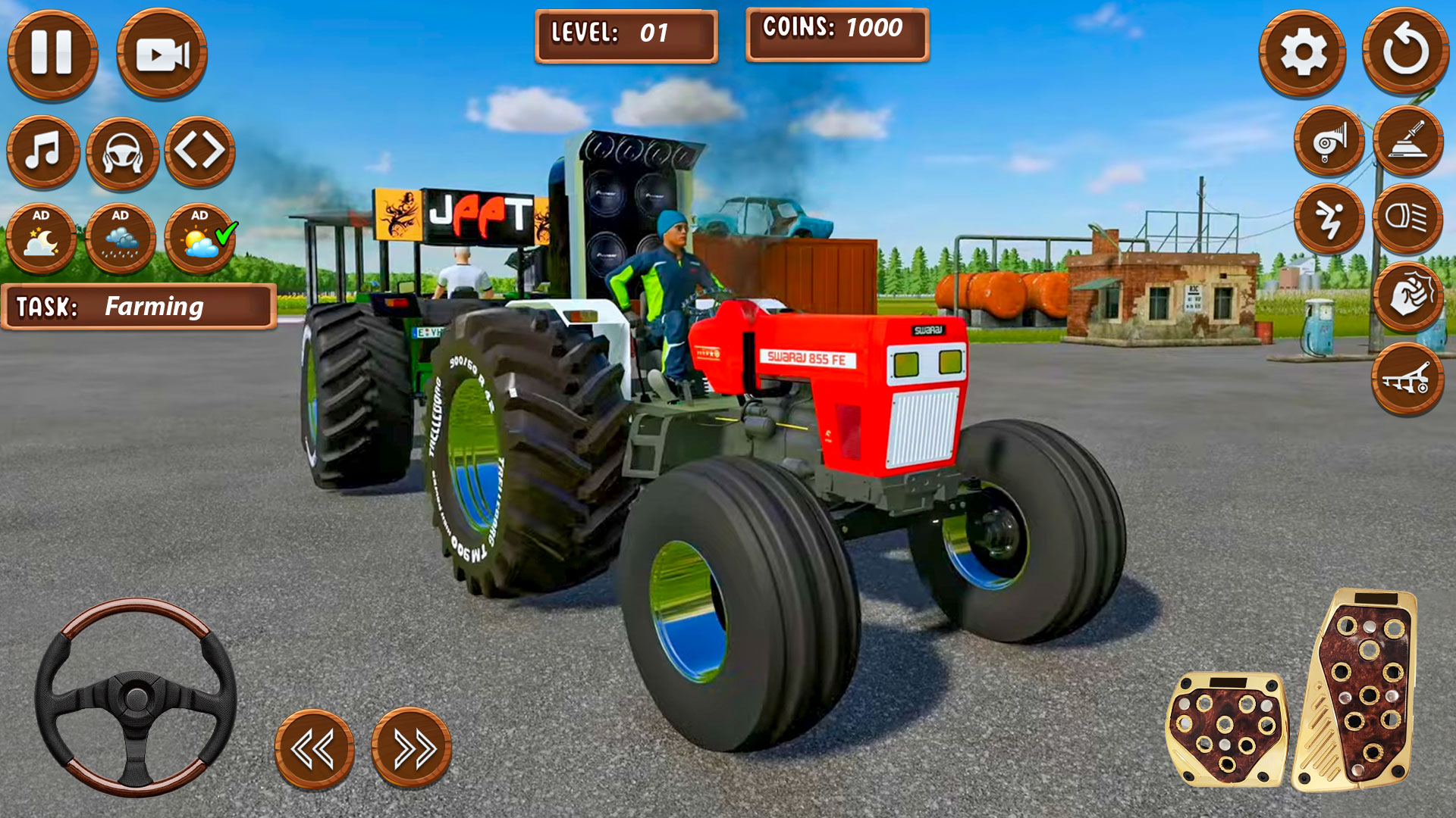 اسکرین شات 1 بازی Tractor Game 3d Indian Farming