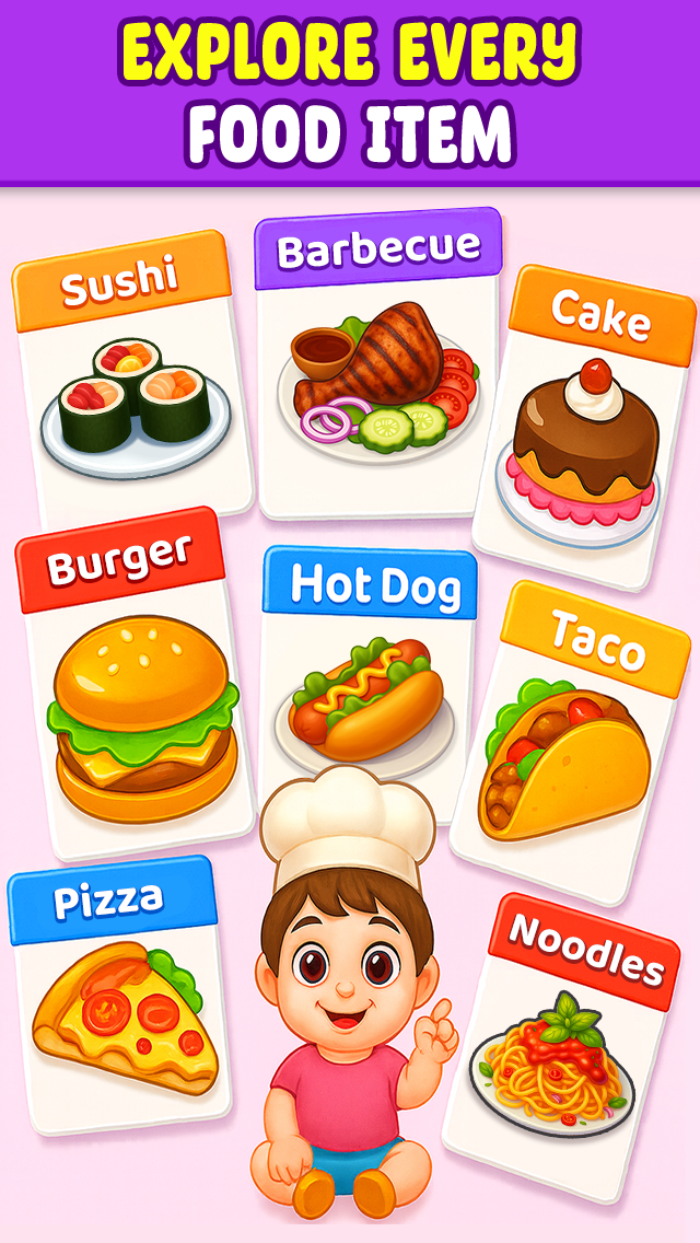 اسکرین شات 7 بازی Kitchen Set Kids Cooking Games