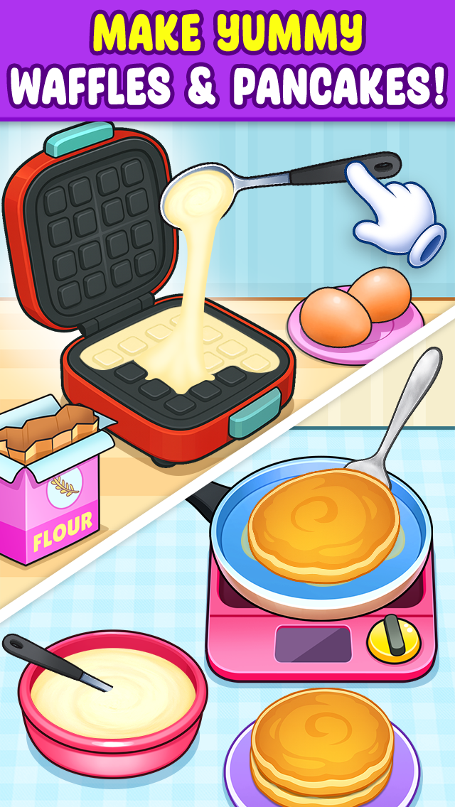 اسکرین شات 6 بازی Kitchen Set Kids Cooking Games