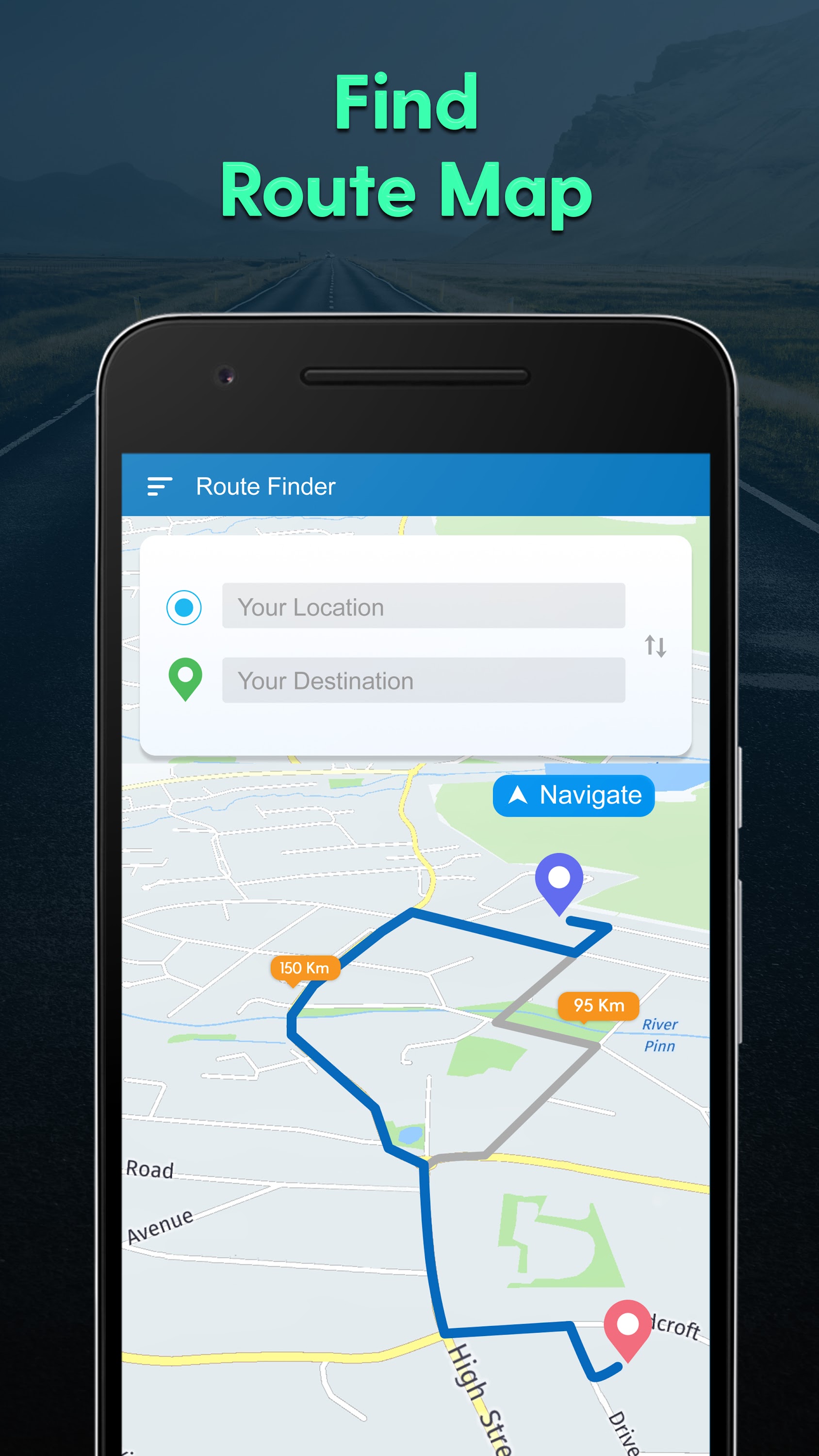 اسکرین شات 1 برنامه GPS Navigation, Map Directions