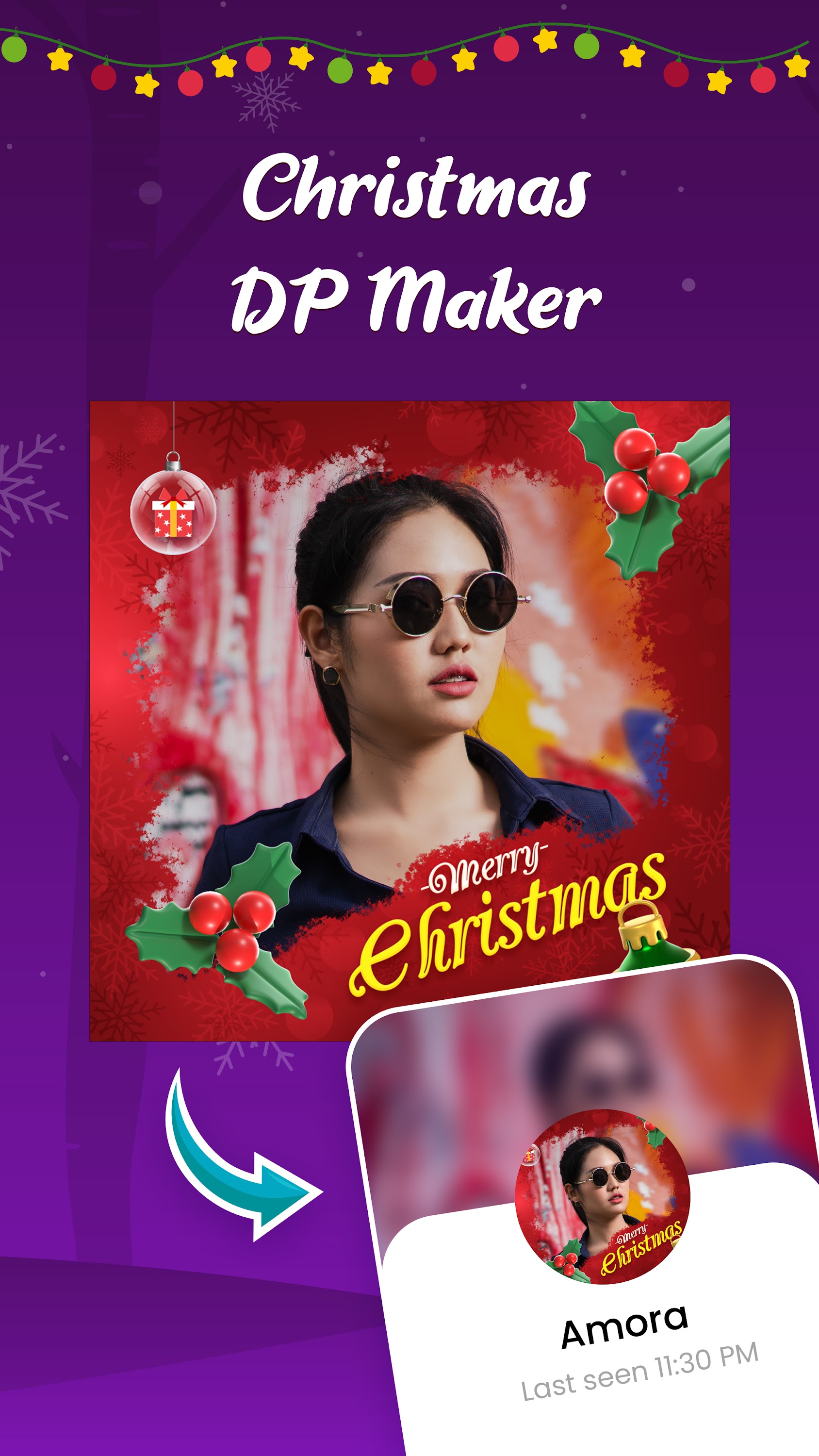اسکرین شات 8 برنامه Christmas Photo Frames & Cards