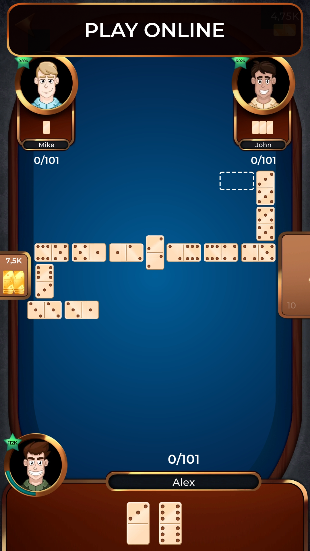اسکرین شات 1 بازی Dominoes Online