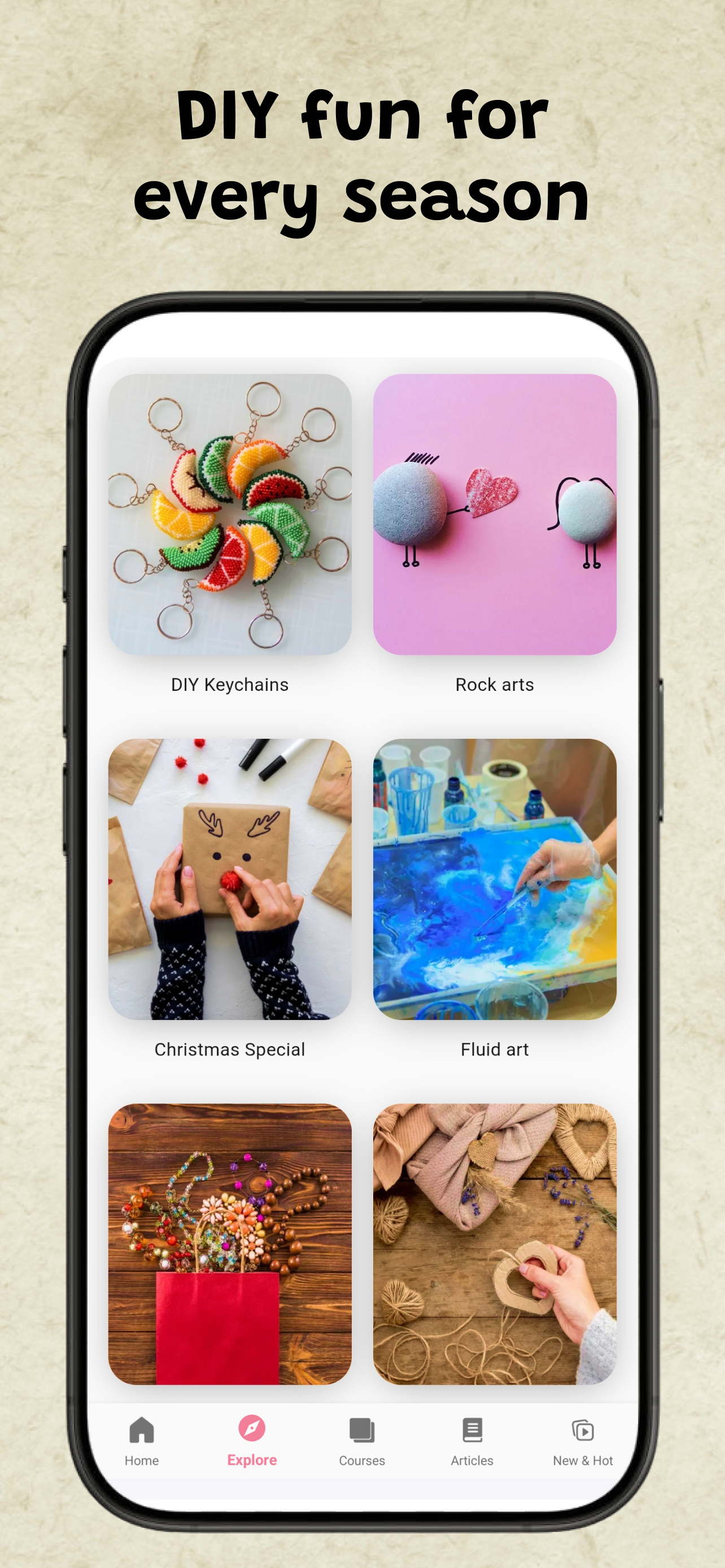 اسکرین شات 3 برنامه Learn Crafts and DIY Arts