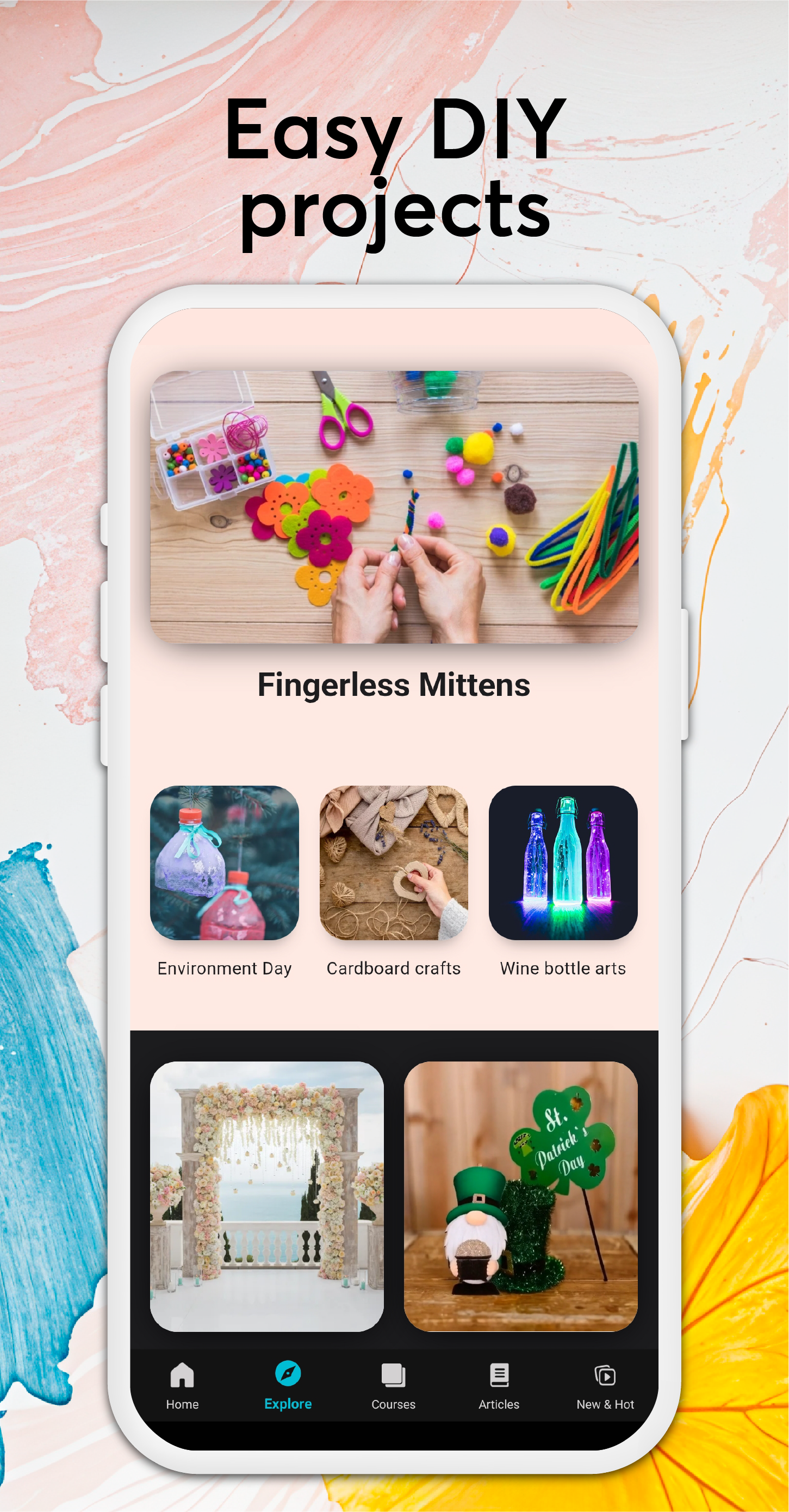 اسکرین شات 2 برنامه Learn Crafts and DIY Arts