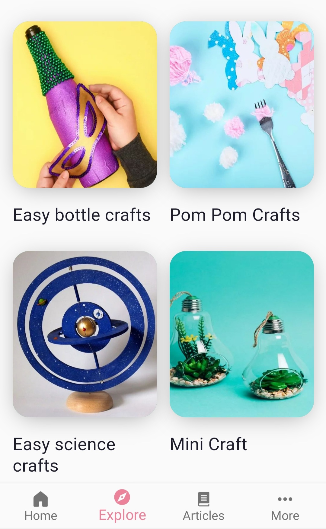 اسکرین شات 4 برنامه DIY School Crafts Ideas